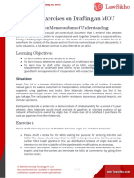 Sample Exercises On Drafting A Memorandum of Understanding-1594287054