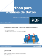 Python para Análisis de Datos: Módulo 01 - Laboratorio 01