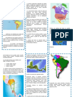 Triptico Continente Americano