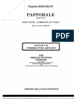 Koechlin, Ch. - Pastorale - fl+Cl+Pno+