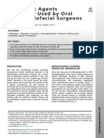 Anestheticagents Commonlyusedbyoral Andmaxillofacialsurgeons