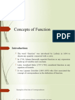 Week 1.1 - Concept of Functions