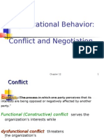 Organizational Behavior: Conflict and Negotiation