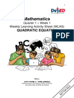 Math 9 Quarter 1 Week 1 - Ms. Tima