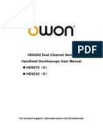 HDS200 Dual Channel Series Handheld Oscilloscope User Manual