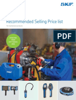 Recommended Selling Price List: For Maintenance Products