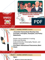 Decent Work Employment and Transcultural Nursing NCM 120: Ma. Esperanza E. Reavon, Man, RN