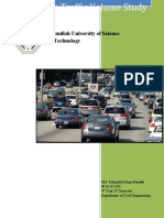 Report On Traffic Volume Study