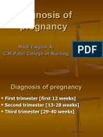 Diagnosis of Pregnancy