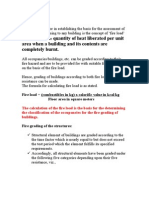 Fire Load Calculation