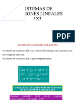 Sistemas de Cuaciones Lineales 3x3