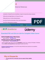 Fundamentals of Material Balance - 1 LECTURE 4