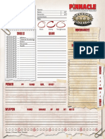 Savage Worlds - Character Sheet (Adventure Edition)