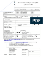 ELT Application Form