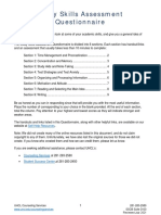 Study Skills Assessment Questionnaire