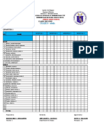 GRADE 8 - Adelfa: Class Record