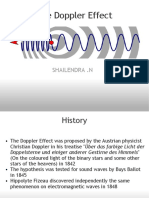 The Doppler Effect: Shailendra .N