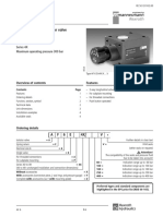 Pressure Gauge - Isolator Valve Type AF 6: Nominal Size 6 Series 4X Maximum Operating Pressure 300 Bar