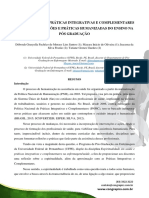 Espiritualidade, Práticas Integrativas e Complementares em Saúde