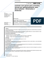 NBR 05108 PB 325 - Terminais Com Garras para Conexoes Eletricas Por Aparafusamento para Cabos Iso