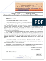 Examen Et Corrige 3ASL Francais T1 2019