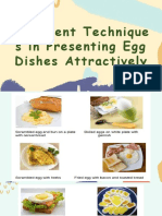 Different Technique S in Presenting Egg Dishes Attractively