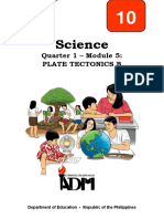 SCIENCE 10 - Q1 - Mod5 - Plate Tectonics B