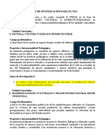 Líneas de Investigación para El Teg