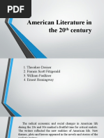 American Literature in The 20th Century