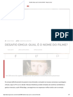 Desafio Emoji - Qual É o Nome Do Filme