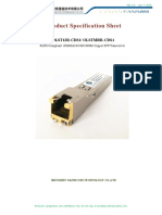 Datasheet Copper SFP