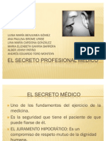 EL SECRETO PROFESIONAL MÉDICO Nuevo