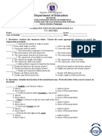 Summative Test in English 8 Week 3 4