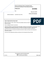 Cambridge International Examinations International General Certificate of Secondary Education Information Technology Paper 4: Practical Test May/June 2003 2 Hours 45 Minutes