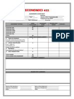 Economics 622 Assignment