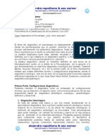 Diagnosticar en Psicoterapia Que, Como y para Que