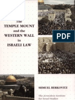 The Temple Mount and The Western Wall in Israeli Law