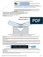 Analyzing The K-Factor in Sheet Metal Bending - Part II - The Fabricator