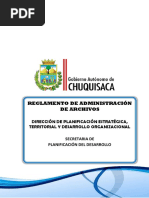 Reglamento de Administracion de Archivos