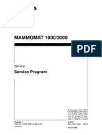 Siemens Mammomat 1000 - 3000 Service Program