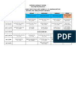 Pateros Catholic School Schedule of Classes For Sy 2021-2022: Grade 12-St. Agatha (Stem A) Adviser: Mr. Mark Anthony Orpiano