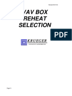 Vav Box Reheat Selection: Krueger Krueger