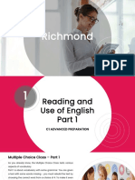 Session 5 - C1 Advanced Reading Use of English Part 1