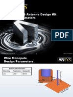 Ansoft HFSS Antenna Design Kit Design Parameters: Arien Sligar