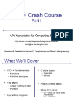 A C++ Crash Course: UW Association For Computing Machinery