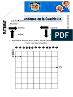 02 Ficha de Desplazándonos en La Cuadricula para Primero de Primaria