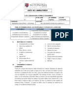 Práctica de Laboratorio N°3 PROPIEDADES Y ESTADOS DE LA MATERIA