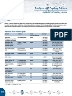 Analysis - : GC Capillary Columns