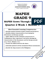 Mapeh Grade 9: Quarter 2 Week 1 Module 1