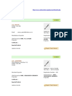 Address of Suppliers